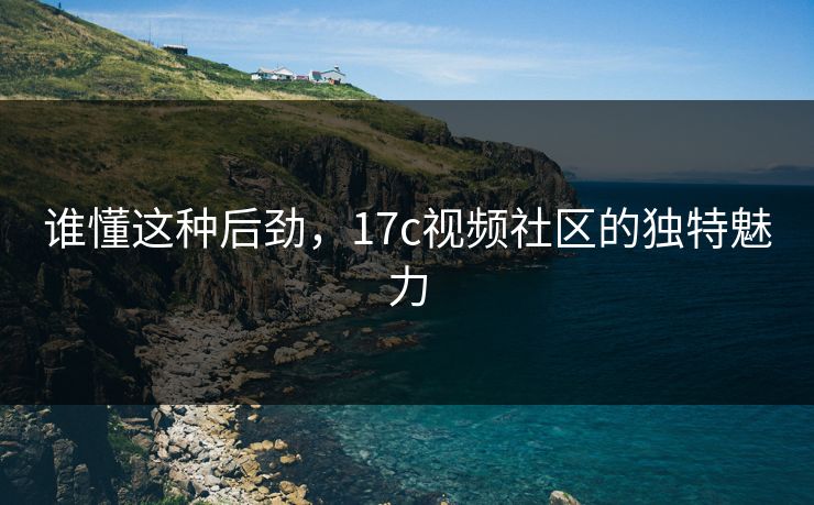谁懂这种后劲，17c视频社区的独特魅力