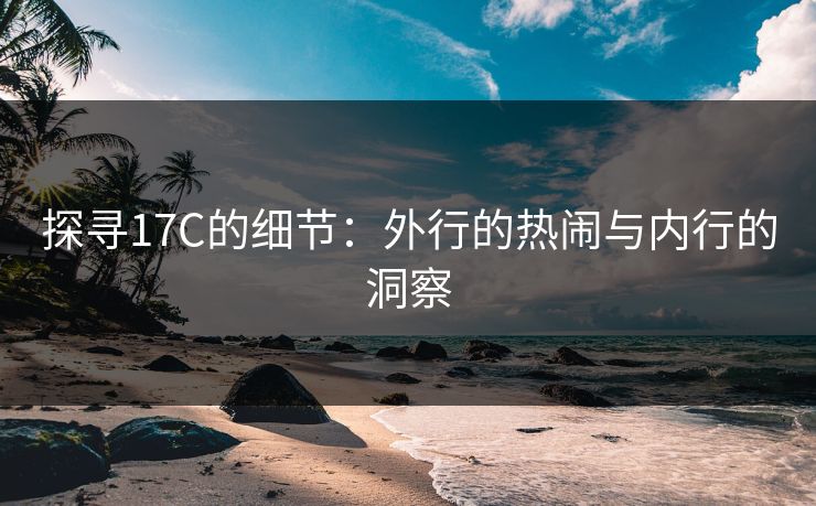 探寻17C的细节：外行的热闹与内行的洞察